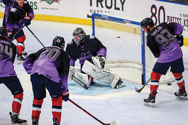 Pre-Game Hockey team