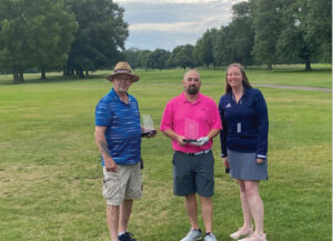 Co-chairs Shawn Hotrum, Chris Pearl and Anne Witherspoon, WMCC Director of Development.